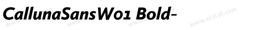CallunaSansW01 Bold字体转换 CallunaSansW01 Bold字体转换